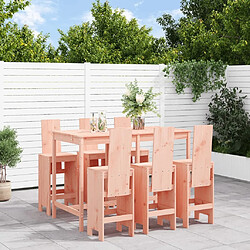 Maison Chic Table de bar et chaises d'extérieur 7 pcs,Ensemble de bar de jardin pour relax bois massif douglas -GKD579730