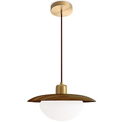 ICONIK INTERIOR Lampe Suspendue au Plafond - Bois - Quinci Noyer