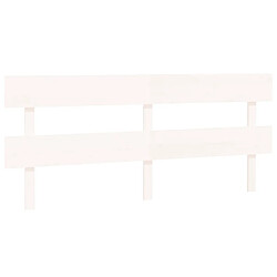 vidaXL Tête de lit Blanc 184x3x81 cm Bois massif de pin