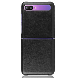 Coque en TPU + PU rigide noir pour votre Samsung Galaxy Z Flip