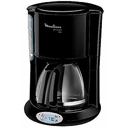 Moulinex cafetière électrique programmable de 0,6L pour 6 tasses avec écran LCD 1000W noir