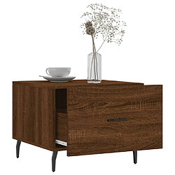 Acheter Maison Chic Lot de 2 Tables basses,Table Console pour salon chêne marron 50x50x40 cm bois d'ingénierie -MN16632