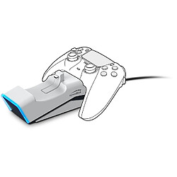 Station de charge TWINDOCK double pour Manette PS5 blanche Speedlink