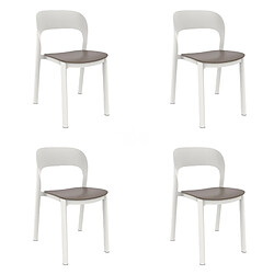 Set 4 Chaise Ona Assise Colorée - RESOL