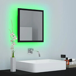 Acheter Maison Chic Miroir à LED,Miroir Lumineux LED de salle de bain Noir 40x8,5x37 cm Acrylique -MN49358