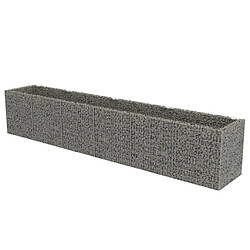 Maison Chic Jardinière,Lit surélevé - Bac à fleurs - pot de fleur à gabion Acier galvanisé 540x90x100 cm -GKD42673