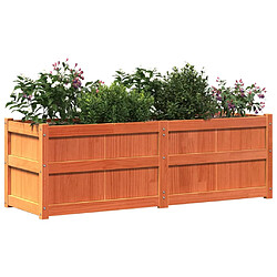 Avis vidaXL Jardinière cire marron 150x50x50 cm bois de pin massif