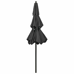 Acheter Maison Chic Parasol Jardin | Parasol à 3 niveaux avec mat en aluminium Anthracite 2,5 m - GKD59791