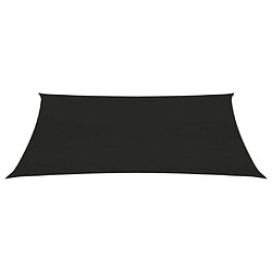 ComfortXL Voile D'ombrage 160 G/m² Noir 2,5x4 M Pehd