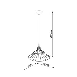 Luminaire Center Suspension Eda Acier Noir pas cher