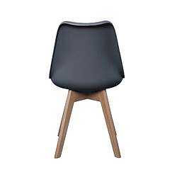 Acheter Toilinux 2 Chaises design scandinaves rembourrées Cocooning - Gris