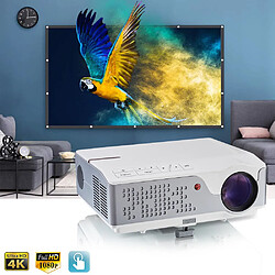 Acheter FLZEN Natif 1080P FULL HD, Zoom Numérique, Max 300" image, USB*2, HDMI*2, VGA, AV, Prise Casque, avec Support de Projecteur