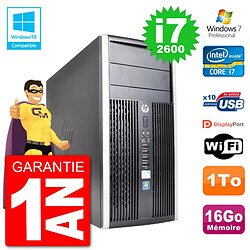 PC HP 6300 MT Intel Core i7-2600 RAM 16Go Disque 1To Graveur DVD Wifi W7 - Occasion