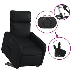 Acheter vidaXL Fauteuil inclinable Noir Similicuir