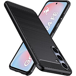 Coque protection brossée noire pour Samsung Galaxy S24 FE 5G souple Antichoc XEPTIO