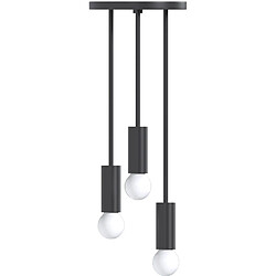 ICONIK INTERIOR Lampe de plafond design - Lampe suspendue - 3 bras - Troy Noir 