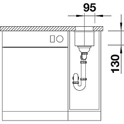 Avis Blanco Subline 160-U 523 396 Évier de cuisine Anthracite