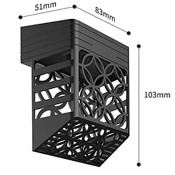 BESTA Lot de 8 lampes solaires de clôture LED éclairage décoratif de jardin pour poteaux, patio, porte d'entrée, marches, escaliers