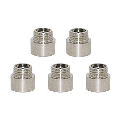 5pcs double extrémité en acier inoxydable tuyau tuyau extension connecteur adaptateur 15mm