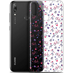 Caseink Coque Pour Huawei Y7 / Prime / Pro 2019 (6.26 ) [Gel HD Collection Love Saint Valentin Design Bicycle - Souple - Ultra Fin - Imprimé en France]