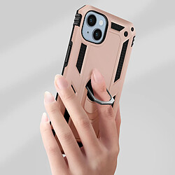 Avis Avizar Coque pour iPhone 14 Plus Hybride Bague de maintien Support Vidéo rose gold