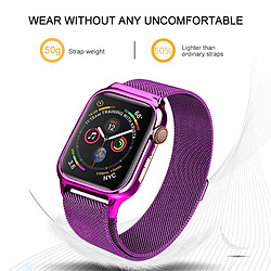 Wewoo Bracelet milanais en acier inoxydable avec boucle pour Apple Watch série 4 44 mm