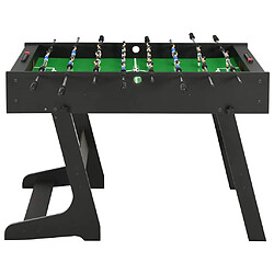 vidaXL Table de football pliante 121 x 61 x 80 cm Noir