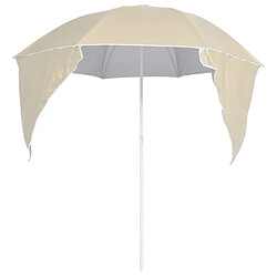 Acheter Maison Chic Parasol Jardin | Parasol de plage avec parois latérales Sableux 215 cm - GKD47549