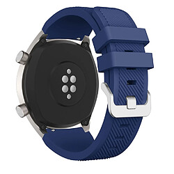 Bracelet en silicone bleu foncé pour votre Huawei Watch GT