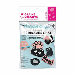 Graines Creatives Kit Plastique Dingue - Chat Meow