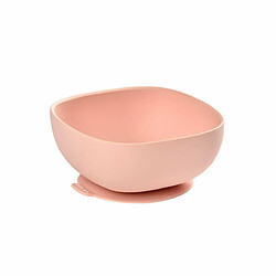 BEABA Bol en silicone avec ventouse - Rose