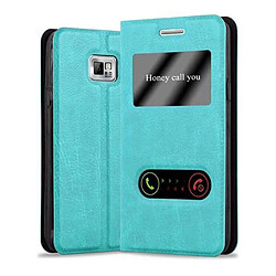 Cadorabo Coque Samsung Galaxy S2 / S2 PLUS Etui en Turquoise