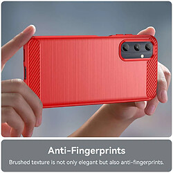 Acheter Htdmobiles Coque pour Samsung Galaxy A05s - housse etui silicone gel carbone + verre trempe - ROUGE