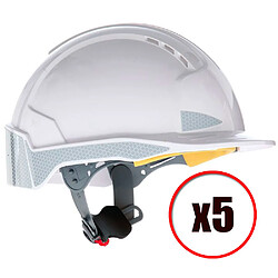 Lot de 5 casques de protection avec ventilation Evolite CR2 Ratchet JSP EN397