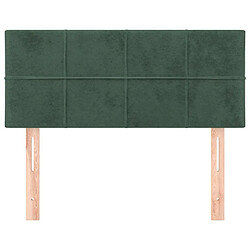 Avis Maison Chic Tête de lit moderne pour chambre - Décoration de lit Vert foncé 100x5x78/88 cm Velours -MN93497