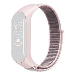 Bracelet en nylon réglable pour votre Xiaomi Mi Band 3/4/5/6/7 - rose clair