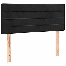 Acheter Maison Chic Tête de lit scandinave à LED,meuble de chambre Noir 90x5x78/88 cm Velours -MN55655