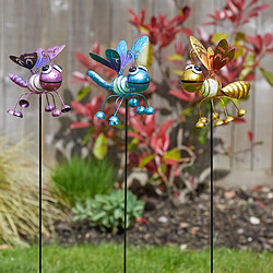 Smart Garden Pique Insecte GloBugs phosphorescente jaune.