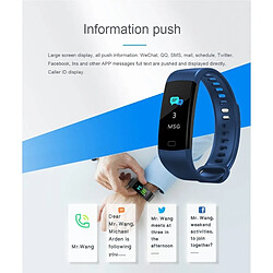 Acheter Wewoo Bracelet connecté 0,96 pouces écran couleur Bluetooth 4.0 Smart Bracelet, IP67 imperméable à l'eau, Mode Sports de soutien / Moniteur de fréquence cardiaque / de sommeil / Rappel d'information, Compatible avec Android et iOS Système Baby Bleu