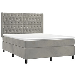 Acheter Sommier à lattes,Cadre à lattes de lit pour Adulte matelas et LED Gris clair 140x200 cm -MN28636