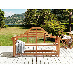 Beliani Banc de jardin MARLBORO Acacia Bois clair