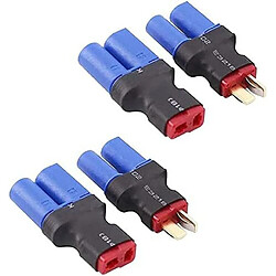 4pcs EC5 vers T-Plug Deans Style Mâle Femelle RC Adaptateur