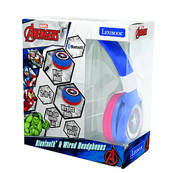 Avis Lexibook Casque 2 en 1 Avengers Bluetooth et Filaire avec limitation de son