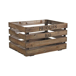 Aubry Gaspard Caisse en bois Produits bio.