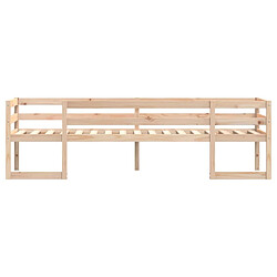 Acheter Vidaxl Cadre de lit d'enfant 75x190 cm bois de pin massif