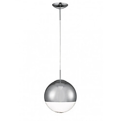 Luminaire Center Suspension Miranda Chrome poli 1 ampoule 45cm