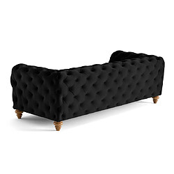 Avis Lisa Design Walter - canapé 3 places chesterfield en velours - pieds bois