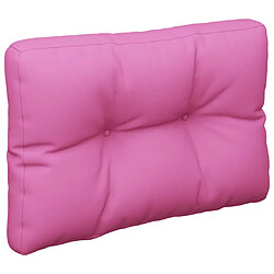 vidaXL Coussin de palette rose 60x40x12 cm tissu