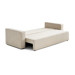 Bestmobilier Topaze - canapé 3 places - convertible avec coffre - en tissu