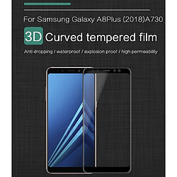 Avis Wewoo Verre trempé Tablette pour Samsung Galaxy A8 2018 / A530 0.3mm 9 H Surface Dureté 3D Courbée Bord Protecteur D'écran En